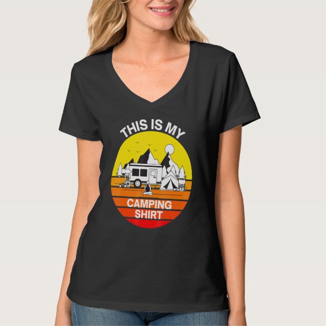 Camiseta Acampada de pesca Acampada al aire libre (Anverso)