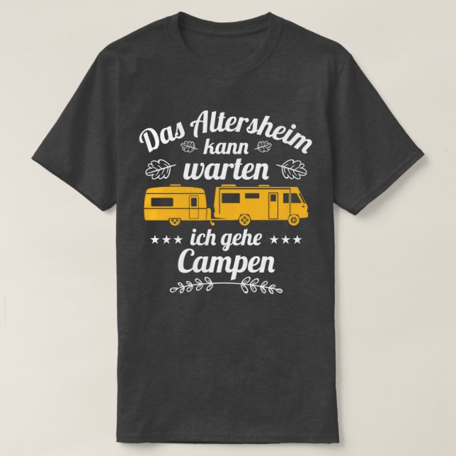 Camiseta Acampada de retiro de acampada de jubilados divert (Diseño del anverso)