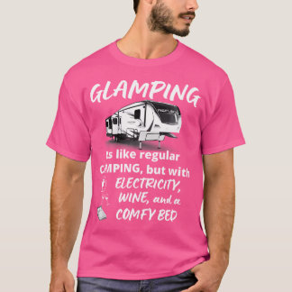 Camiseta Acampada en 5ta Rueda Glamping Divertido Sarcástic