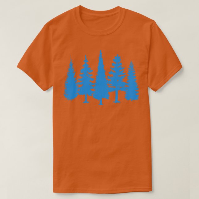 Camiseta Acampando en el bosque (Diseño del anverso)