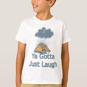 Camiseta Acampando en la lluvia