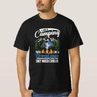 Acampar con fogata con papá