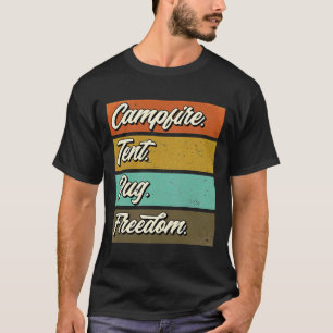 Camiseta Acampar con mi perro pug 568