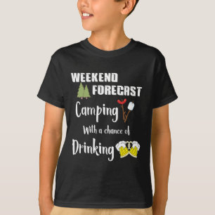 Camiseta Acampar Con Posibilidad De Beber Camper Divertido