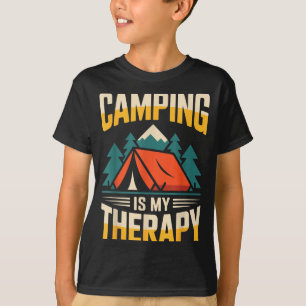 Camiseta Acampar divertido es mi terapia 