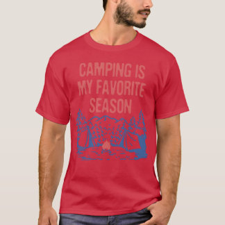 Camiseta Acampar es mi estación favorita Campista Campament