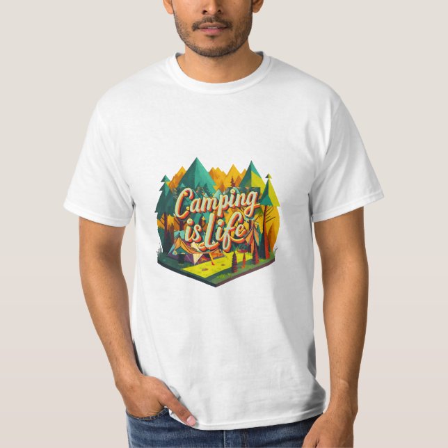 Camiseta Acampar es Vida (Anverso)