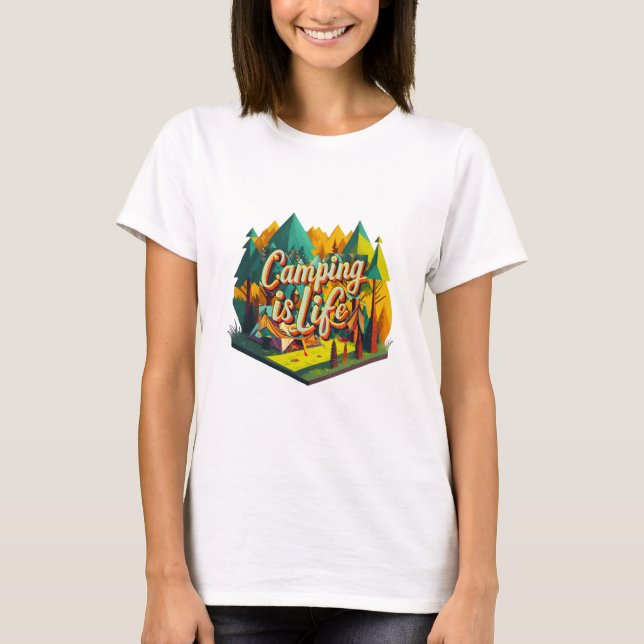 Camiseta Acampar es Vida (Anverso)