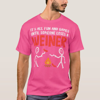 Camiseta Acampar toda la diversión hasta que alguien pierda