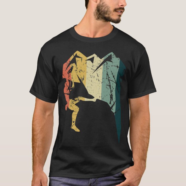 Camiseta Acantilado de escalada en roca familiar (Anverso)