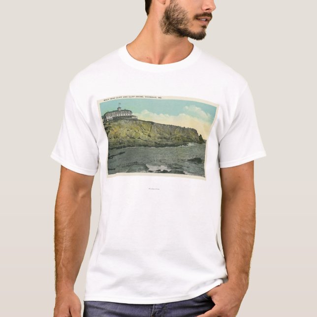 Camiseta Acantilado de la cabeza calva y exterior de la (Anverso)