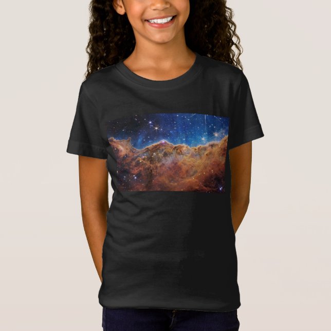 Camiseta Acantilados cósmicos Telescopio web Carina Nebula  (Anverso)