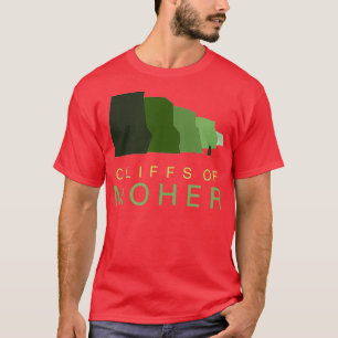 Camiseta Acantilados de la Moher Modern Irish Ireland