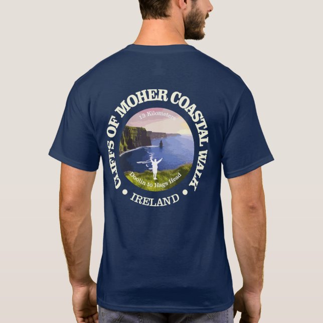 Camiseta Acantilados de Moher Coastal Walk (rd) (Reverso)