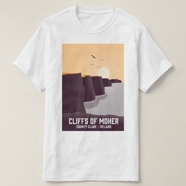 Camiseta Acantilados de Moher County Clare, Irlanda. (Diseño del anverso)