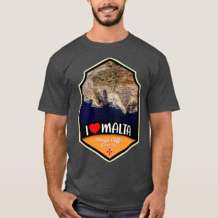 Camiseta Acantilados Dingli De Malta Desde El Aire