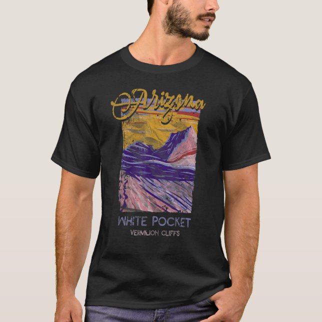 Camiseta Acantilados Vermilion Blancos AZ Arizona Grand Can (Anverso)