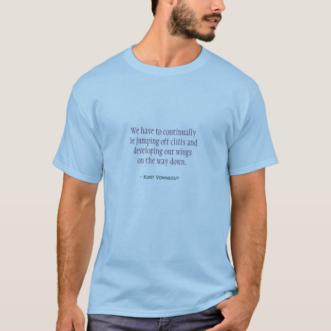 Camiseta - acantilados y alas de Vonnegut (Anverso)