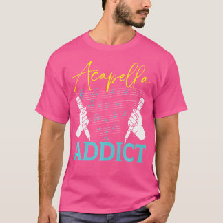 Camiseta Acapella Cantando Instructor Música Voz Cantar