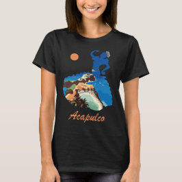 Camiseta Acapulco, México, Resort de Playa Viaje