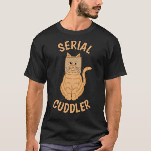 Camiseta Acariciador Serial Gato Naranja Lindo