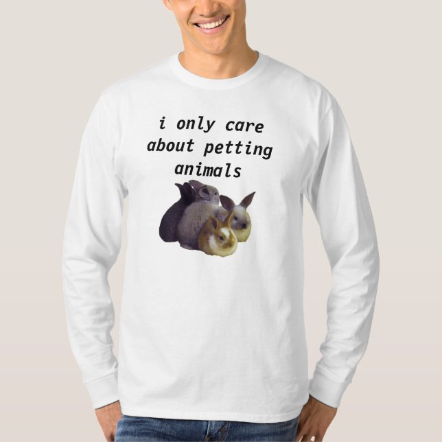Camiseta acaricie todos los animales (Anverso)