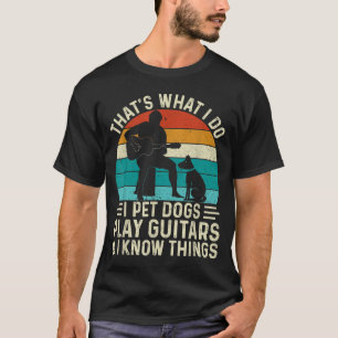 Camiseta Acaricio perros, toco la guitarra y cosas blancas