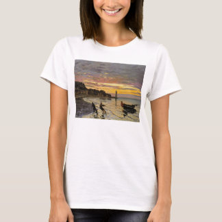 Camiseta Acarreando un barco en tierra, Honfleur de Claude
