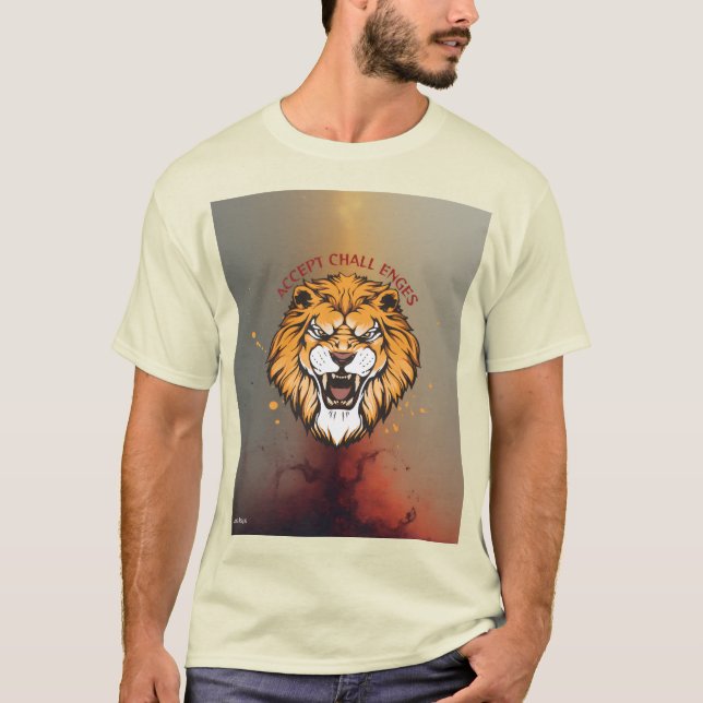 Camiseta Accept challenges t shirt design  (Anverso)