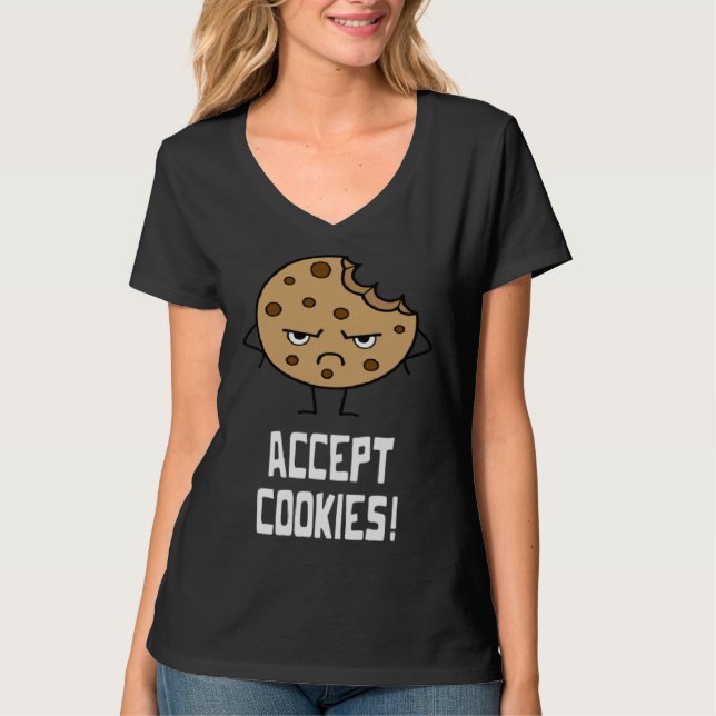 Camiseta Accept Cookies Front End Developer Web Designer (Anverso)
