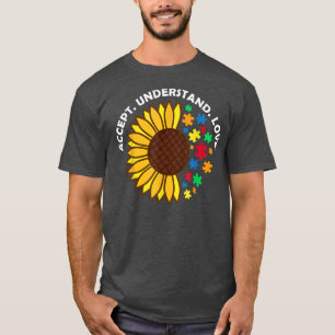 Camiseta Accept Understand Love Inspirational Autism Awaren
