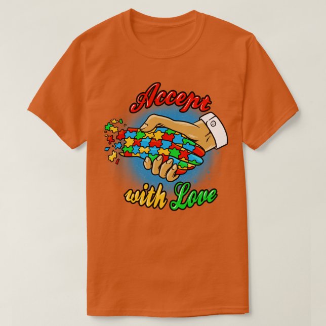 Camiseta accept with love (Diseño del anverso)