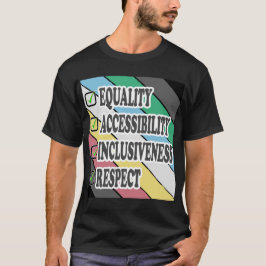 Camiseta ACCESIBILIDAD A LA IGUALDAD DE ORIGEN DE LA discap