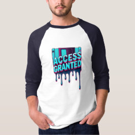 Camiseta Acceso Concedido | Gráfico de Disco Floppy Retro H