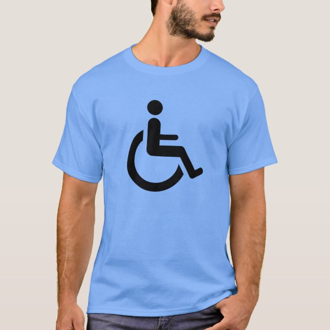 Camiseta Acceso de la silla de ruedas - símbolo de la silla (Anverso)