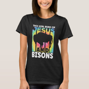 Camiseta Accesorio Bison Set Animal Appartal Retro Bison