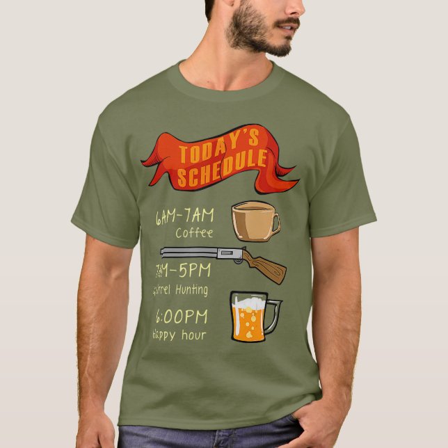 Camiseta Accesorios de caza de ardillas Gear Funny Trapper (Anverso)