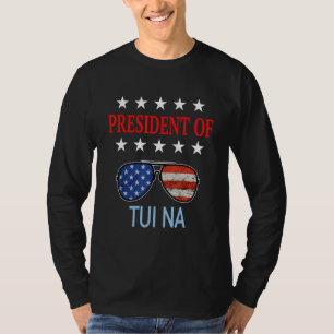 Camiseta Accesorios de curación Tui Na  Bandera de EE. UU. 