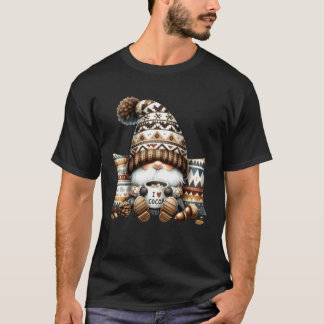 Camiseta Accesorios de Otoño de Gnomos de Invierno con Taza