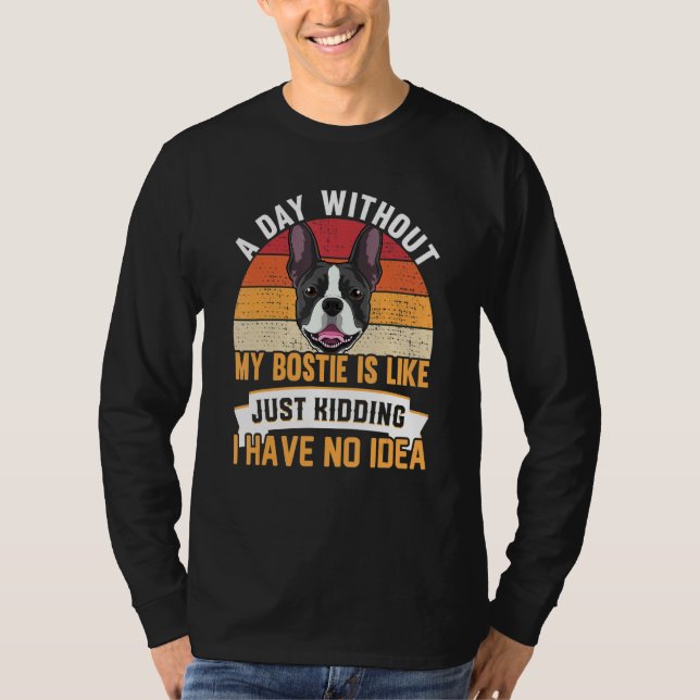 Camiseta Accesorios de ropa para perro Boston Terrier Bosti (Anverso)