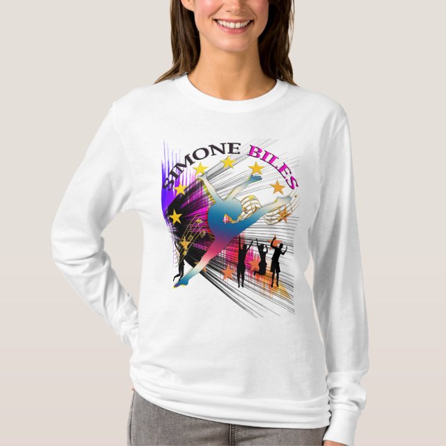 Camiseta Accesorios de Simone Biles TShirts    mujeresMens  (Anverso)