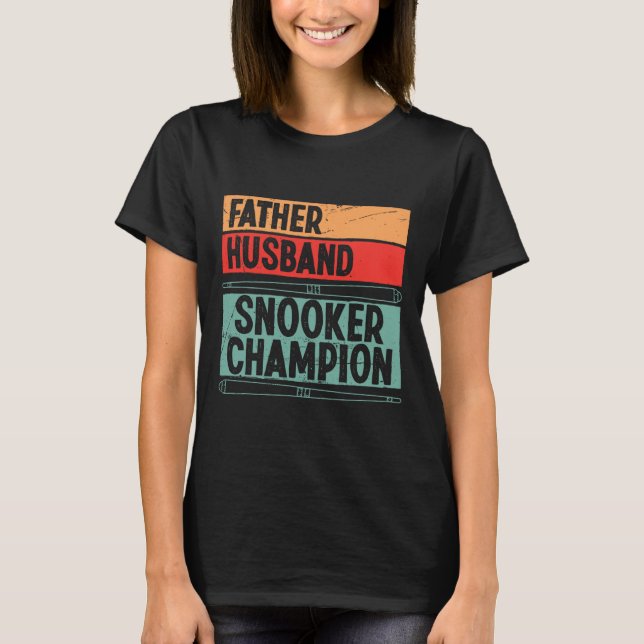 Camiseta Accesorios Para Adultos Padre Husnd Snooker C (Anverso)