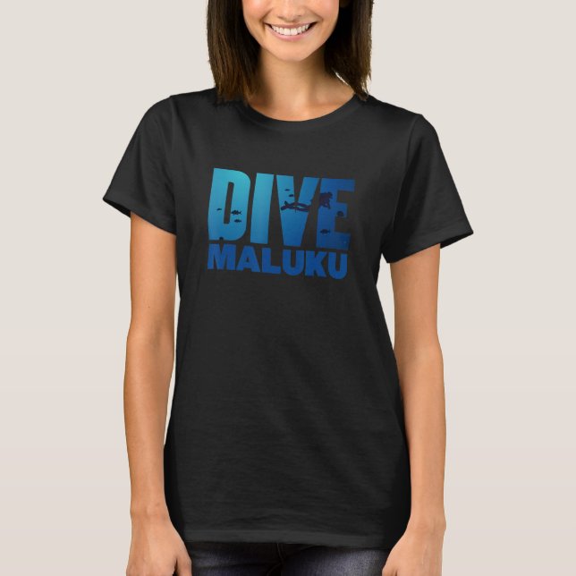 Camiseta Accesorios para buceo Scuba Maluku Indonesia Scuba (Anverso)