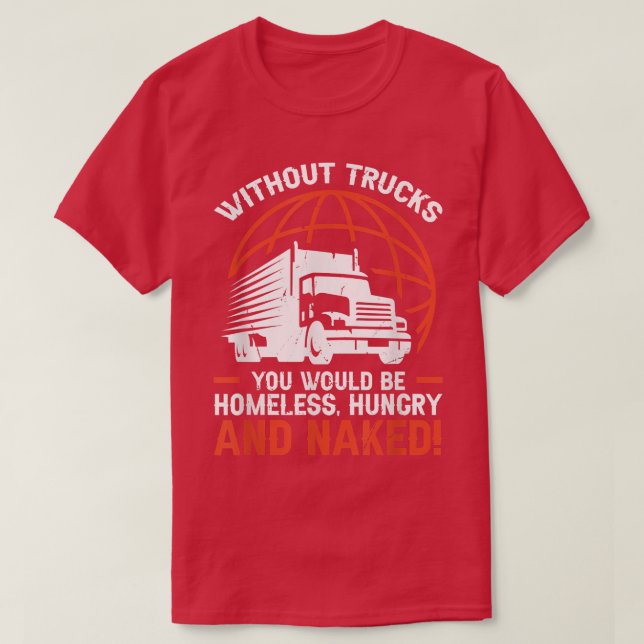 Camiseta Accesorios para camioneros para conductores de cam (Diseño del anverso)