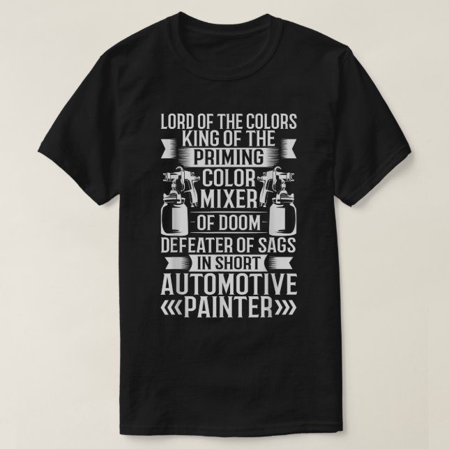 Camiseta Accesorios para pintura de coches Pintado de coche (Diseño del anverso)