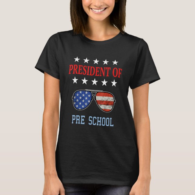 Camiseta Accesorios Para Profesores De Preescolar Bandera E (Anverso)