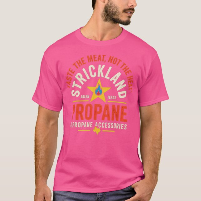 Camiseta Accesorios para propano y propano de Strickland (Anverso)
