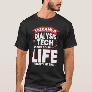 Camiseta Accesorios técnicos de diálisis Nefrología tecnoló
