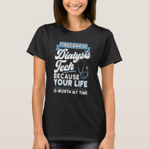 Camiseta Accesorios técnicos de diálisis Nefrología tecnoló