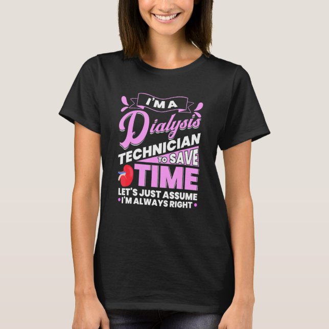 Camiseta Accesorios técnicos para diálisis Tecnología Tecno (Anverso)